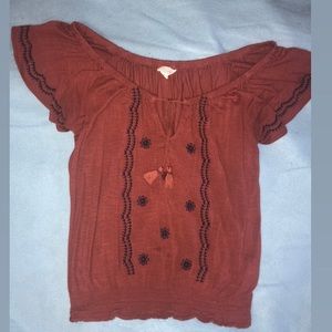 Off the shoulder Boho Shirt